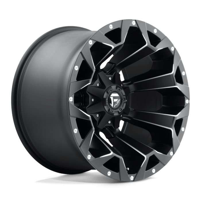 6X135/6X139.7 ASSAULT D546 20X12 6X135/5.5 MT-BLK-MIL -43MM