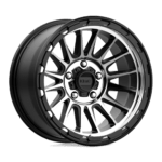 5X127 IMPACT KM542 17X9 5X5.0 S-BLK MACH -12MM