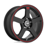 5X112/5X114.3 FS5 MR116 18X8 5X112/4.5 M-BLK RED-STR 45MM